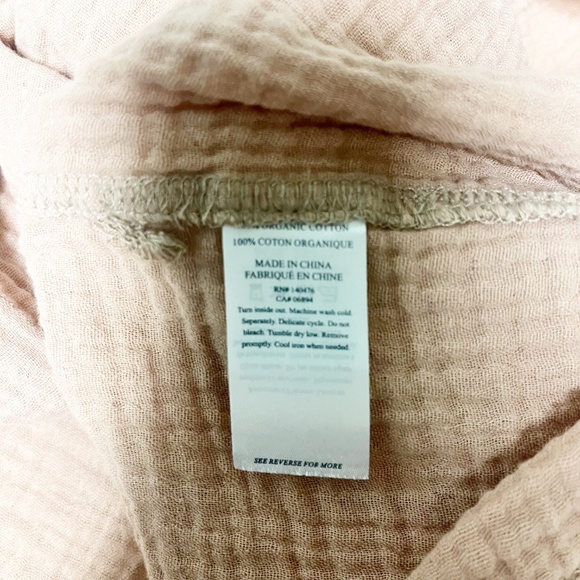 Faherty Dream Cotton Gauze T-Shirt 100% Organic Cotton Tops Oversized Boxy Fit - Picture 7 of 8